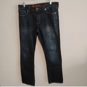Urban Pipeline Dark Wash Max Flex Slim Straight Jeans, Size 34x30